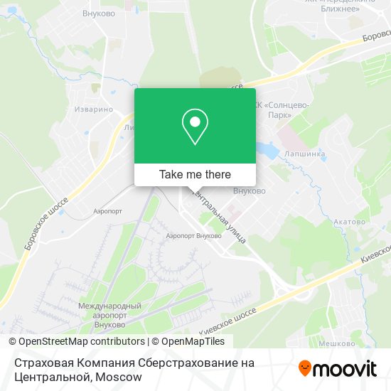 Страховая Компания Сберстрахование на Центральной map