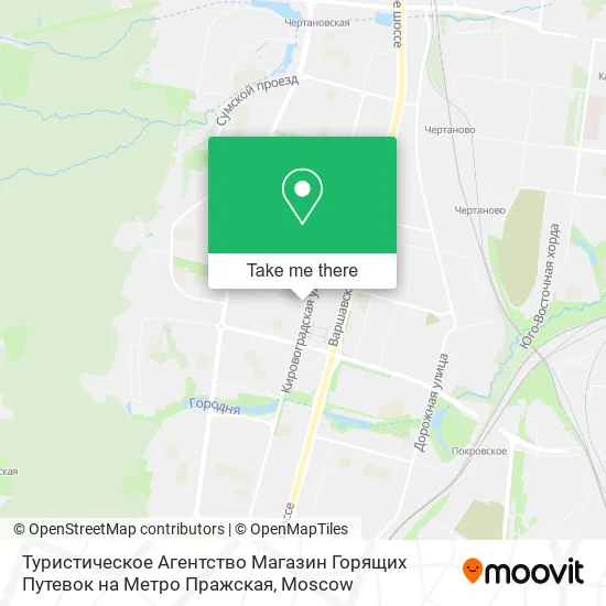 Туристическое Агентство Магазин Горящих Путевок на Метро Пражская map