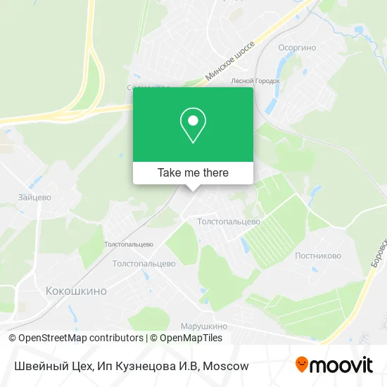 Швейный Цех, Ип Кузнецова И.В map