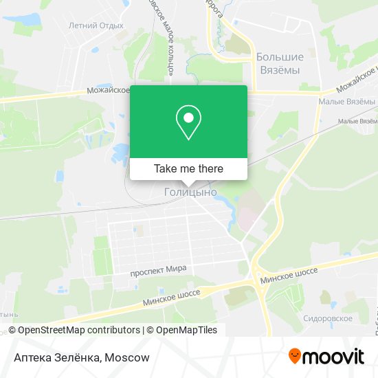 Аптека Зелёнка map