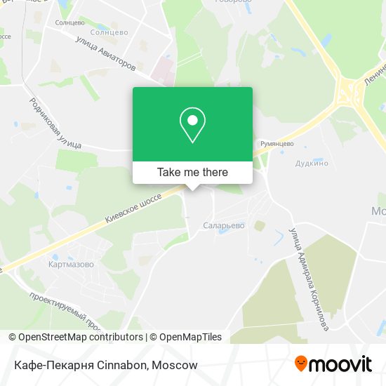 Кафе-Пекарня Cinnabon map