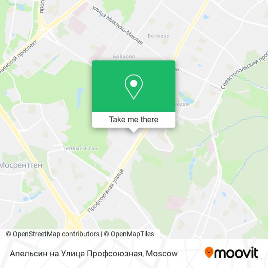 Апельсин на Улице Профсоюзная map