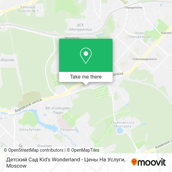 Детский Сад Kid's Wonderland - Цены На Услуги map