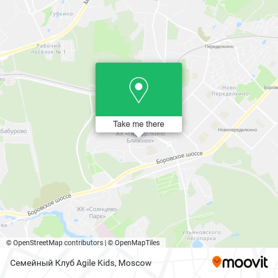 Семейный Клуб Agile Kids map