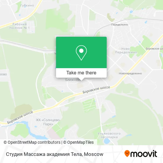 Студия Массажа академия Тела map