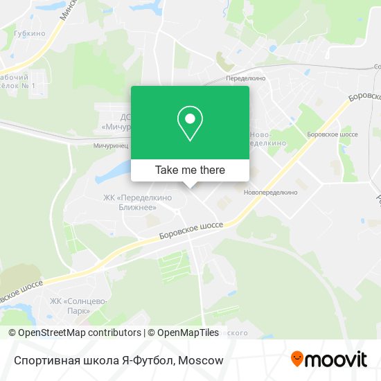 Спортивная школа Я-Футбол map