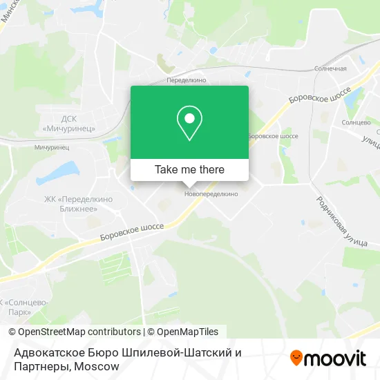 Адвокатское Бюро Шпилевой-Шатский и Партнеры map