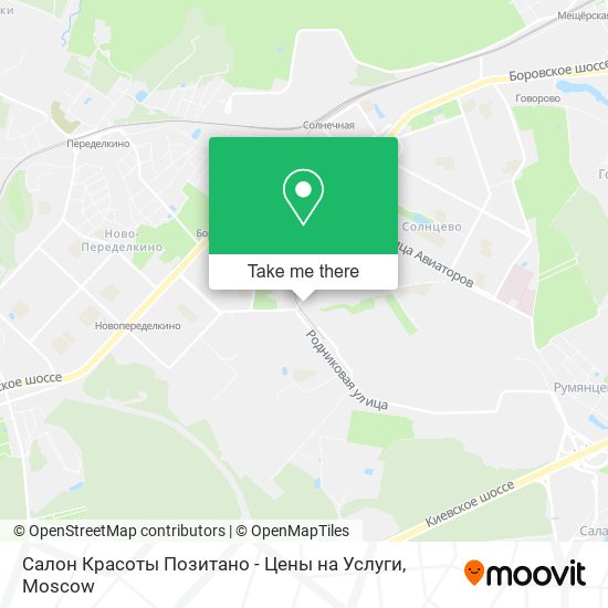 Салон Красоты Позитано - Цены на Услуги map
