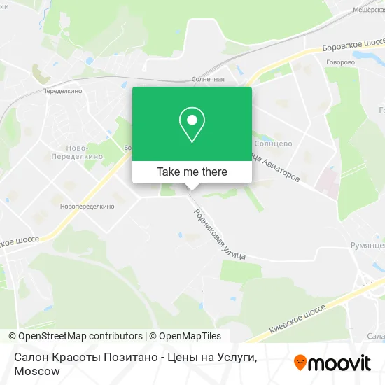 Салон Красоты Позитано - Цены на Услуги map