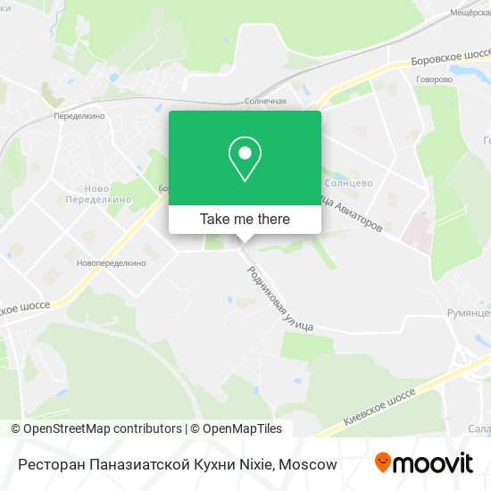 Ресторан Паназиатской Кухни Nixie map