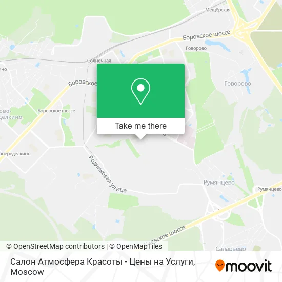 Салон Атмосфера Красоты - Цены на Услуги map