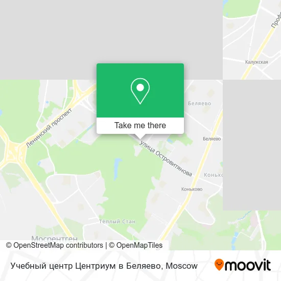 Учебный центр Центриум в Беляево map