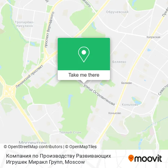 Компания по Производству Развивающих Игрушек Миракл Групп map