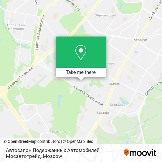 Автосалон Подержанных Автомобилей Мосавтотрейд map