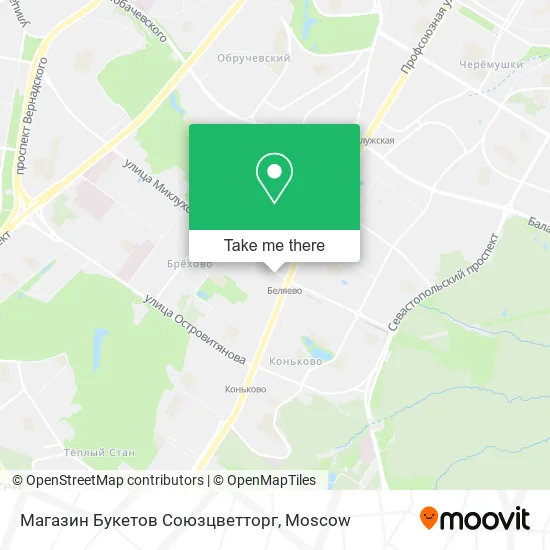 Магазин Букетов Союзцветторг map