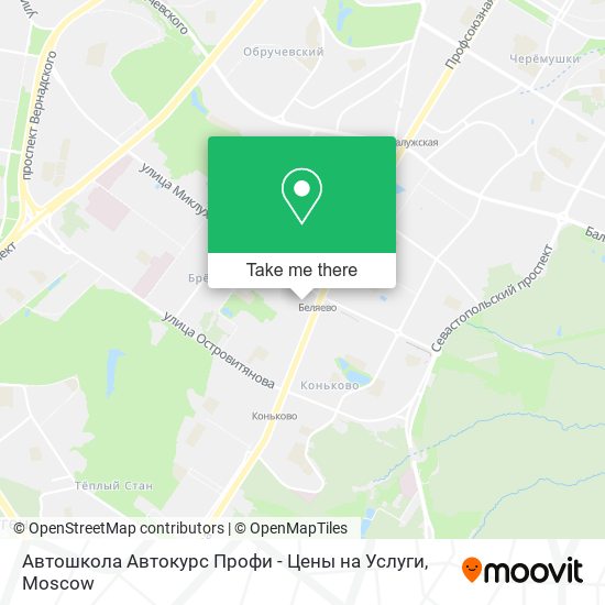 Автошкола Автокурс Профи - Цены на Услуги map