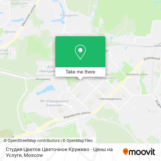 Студия Цветов Цветочное Кружево - Цены на Услуги map