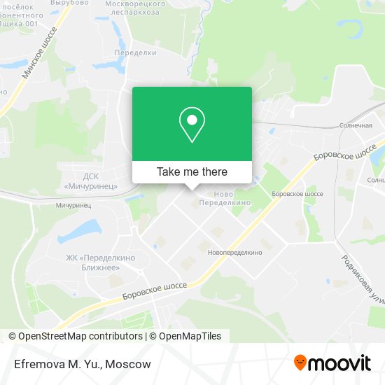 Efremova M. Yu. map