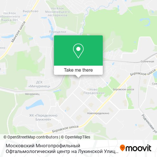 Московский Многопрофильный Офтальмологический центр на Лукинской Улице map