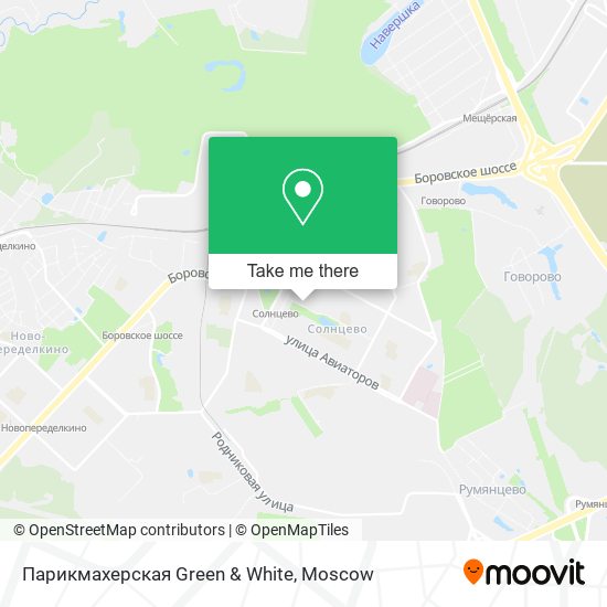 Парикмахерская Green & White map