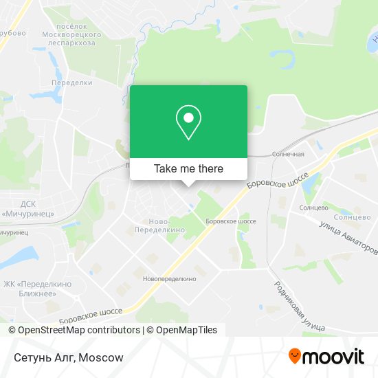 Сетунь Алг map