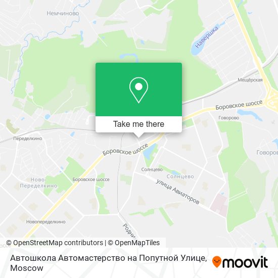 Автошкола Автомастерство на Попутной Улице map