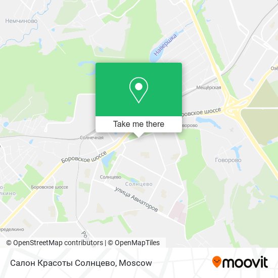 Салон Красоты Солнцево map