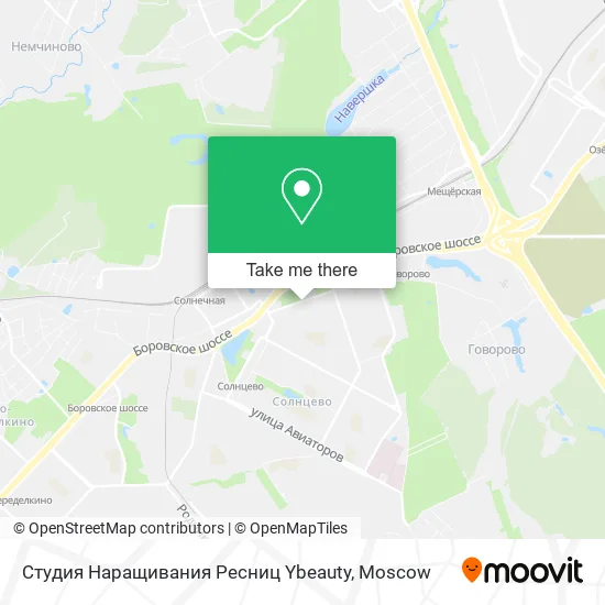 Студия Наращивания Ресниц Ybeauty map