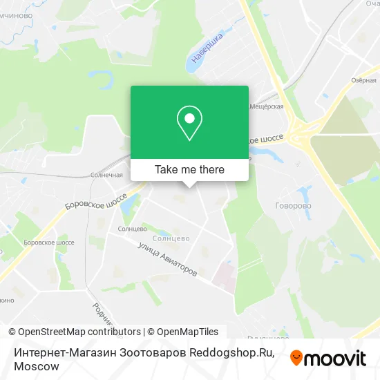 Интернет-Магазин Зоотоваров Reddogshop.Ru map
