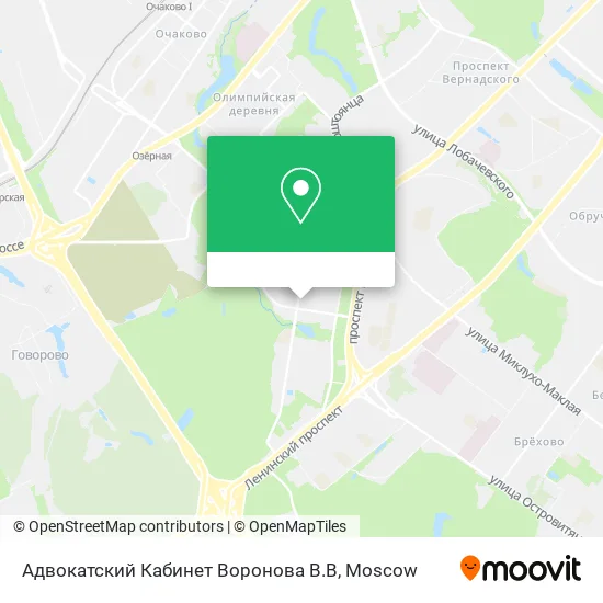 Адвокатский Кабинет Воронова В.В map