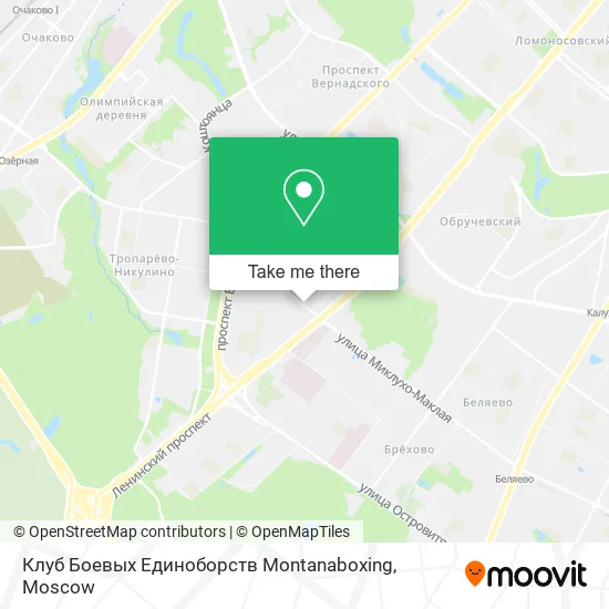 Клуб Боевых Единоборств Montanaboxing map