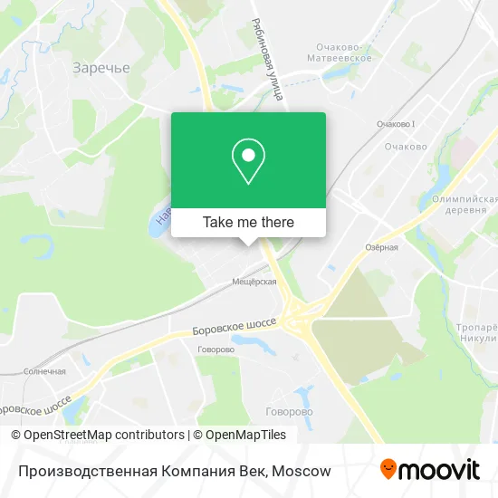 Производственная Компания Век map