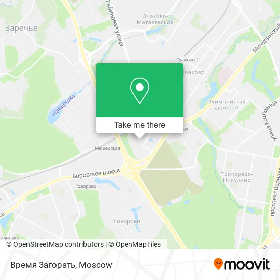 Время Загорать map