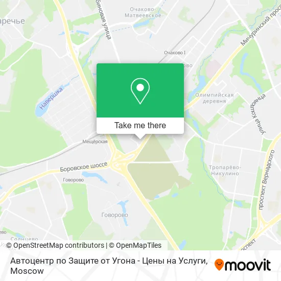 Автоцентр по Защите от Угона - Цены на Услуги map