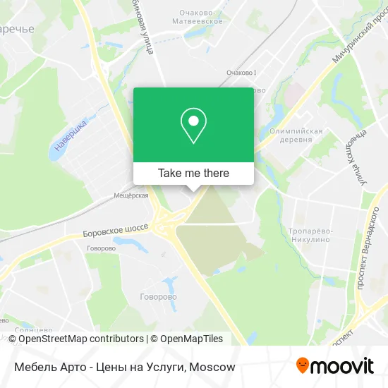Мебель Арто - Цены на Услуги map