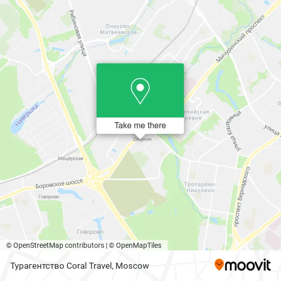 Турагентство Coral Travel map