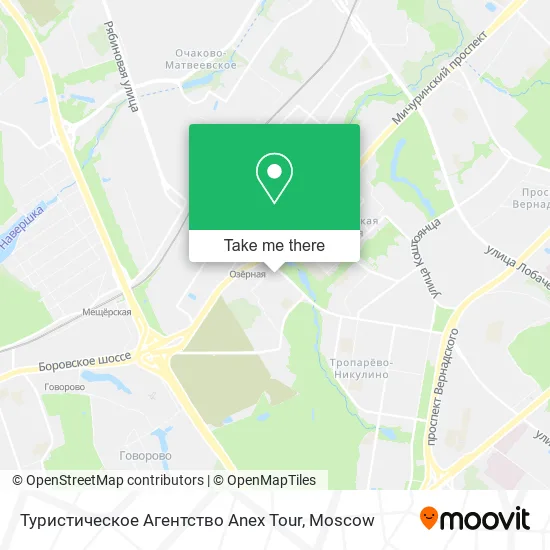 Туристическое Агентство Anex Tour map