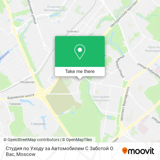 Студия по Уходу за Автомобилем С Заботой О Вас map