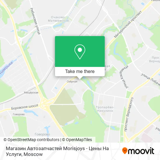 Магазин Автозапчастей Morisjoys - Цены На Услуги map