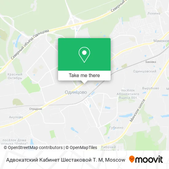 Адвокатский Кабинет Шестаковой Т. М map