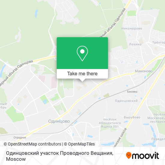 Одинцовский участок Проводного Вещания map