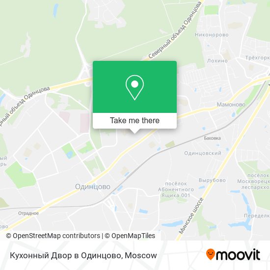 Кухонный Двор в Одинцово map