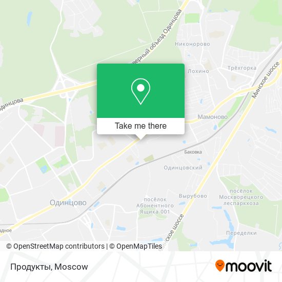 Продукты map