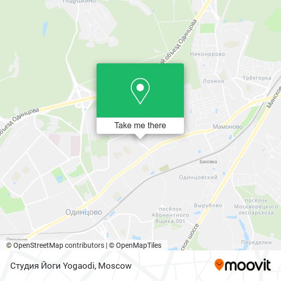 Студия Йоги Yogaodi map