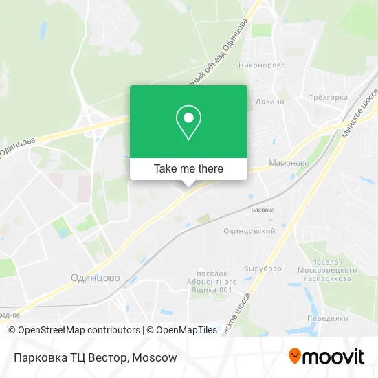 Парковка ТЦ Вестор map