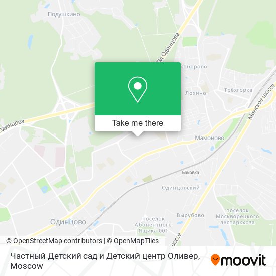 Частный Детский сад и Детский центр Оливер map