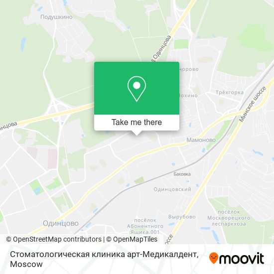 Стоматологическая клиника арт-Медикалдент map
