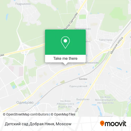 Детский сад Добрая Няня map