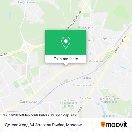 Детский сад 84 Золотая Рыбка map