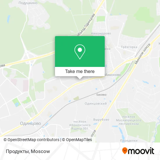 Продукты map